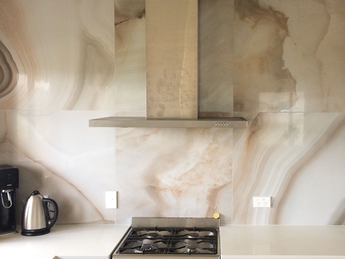 Porcelain kitchen floor tiling in an Auckland home