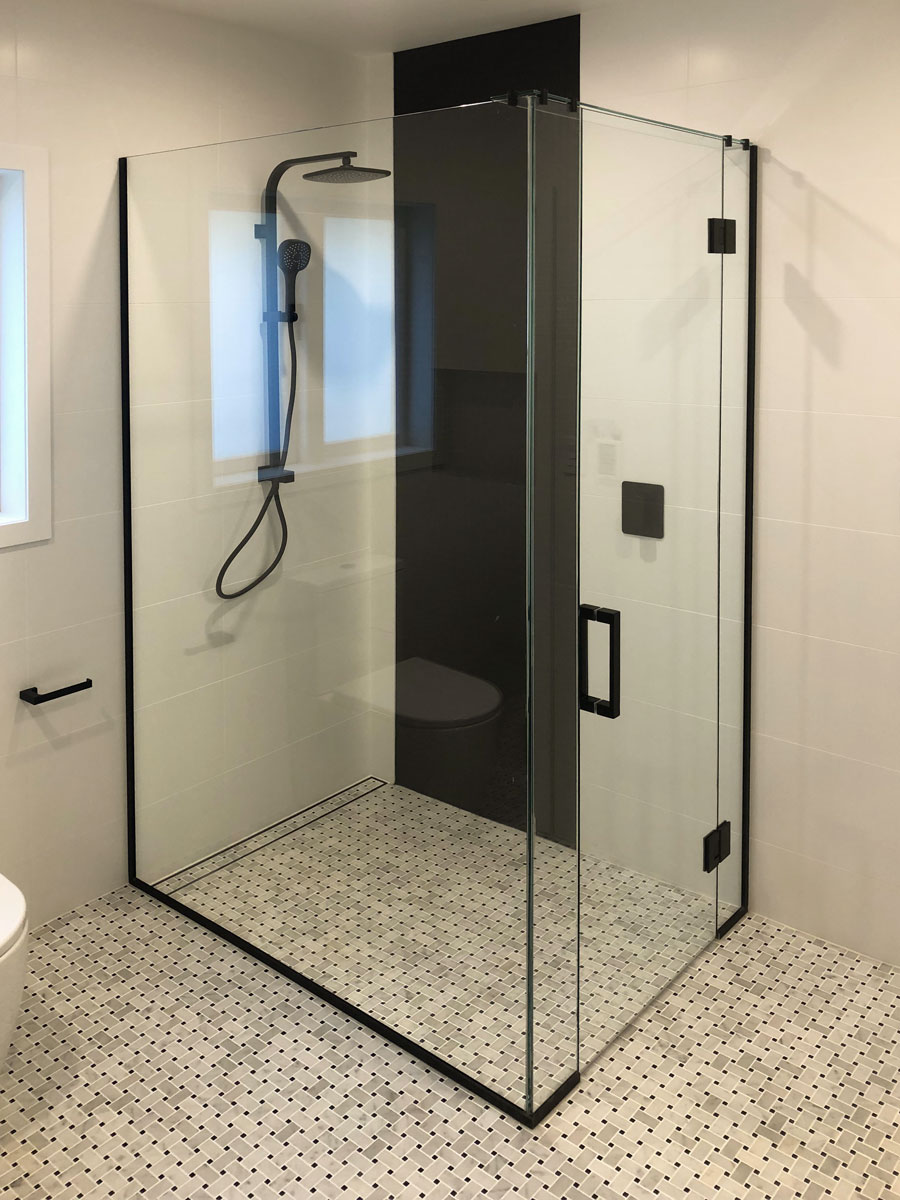 Freshly regrouted shower in an Auckland bathroom