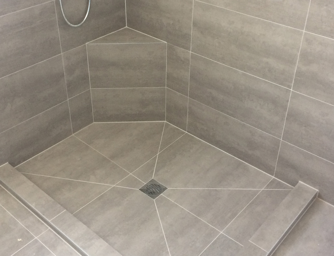 Screeded falls formed in an Auckland wet area floor